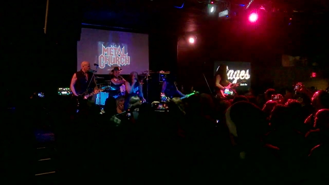 Metal Church performing Ton of Bricks at Stages in Santa Ana, Ca on 12/8/23
