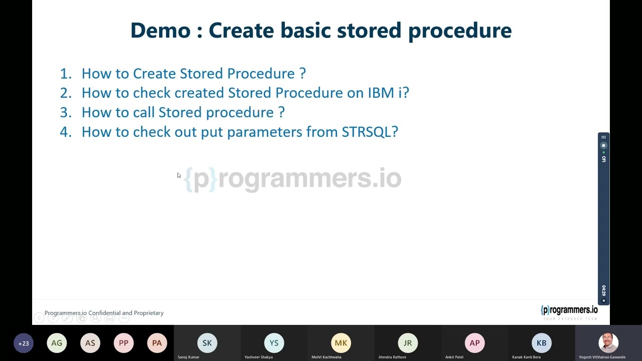 Basics of Stored Procedures in IBM i AS400, pt 36