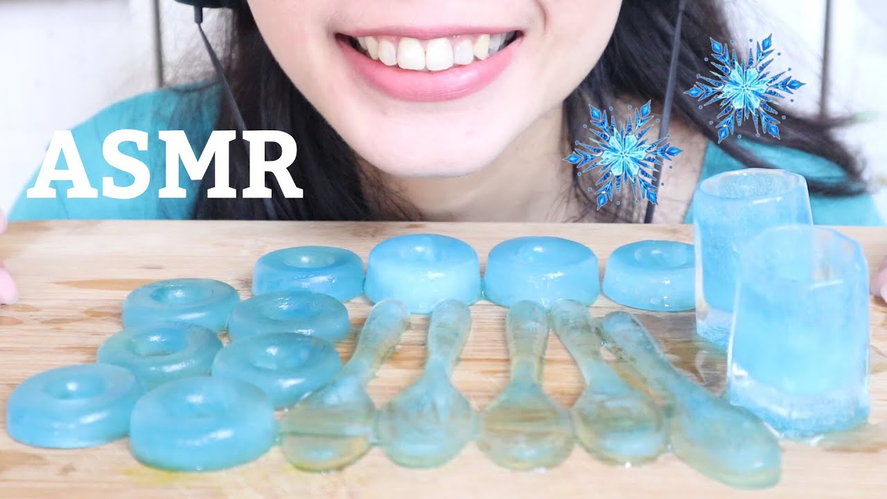 #7 REQUEST ASMR ES SENDOK, DONUT & GELAS | EDIBLE SPOON, DONUTS & GLASS | ICE CRUCHY EATING SOUNDS