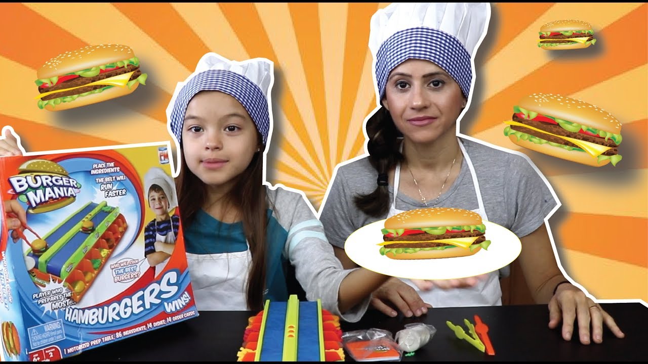 DESAFIO DO JOGO DO HAMBURGUER! SUPER DIVERTIDO COM A CHEF VIVI