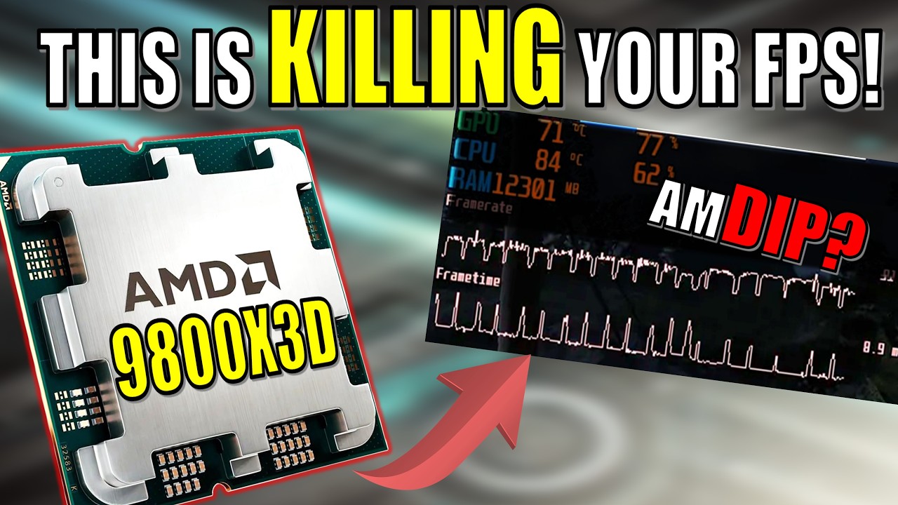 This Drove Me INSANE! 😵‍💫 9800X3D Stuttering & FPS DIPS Explained! (MSI Afterburner Power)