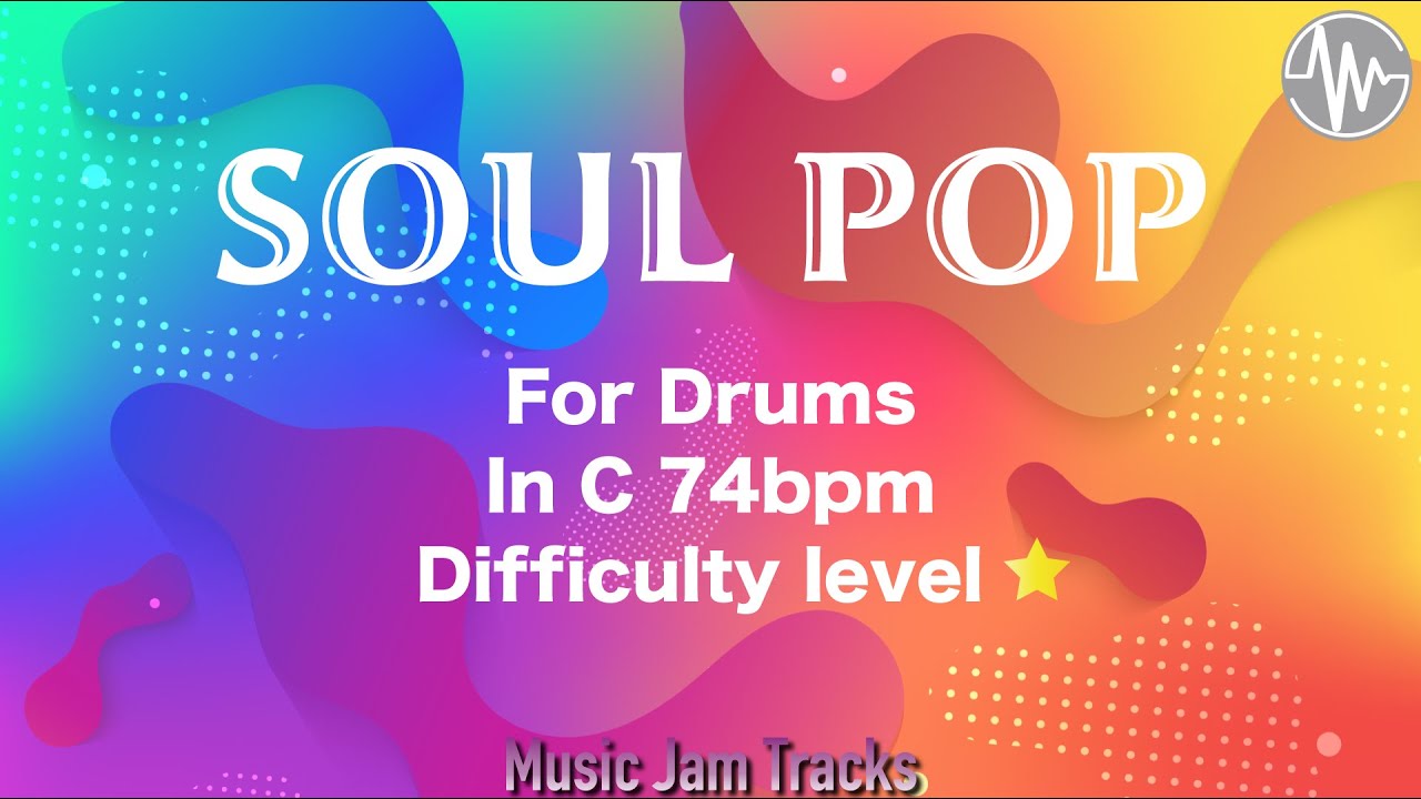 Soul Pop Jam For【Drums】C Major 74bpm No Drums BackingTrack
