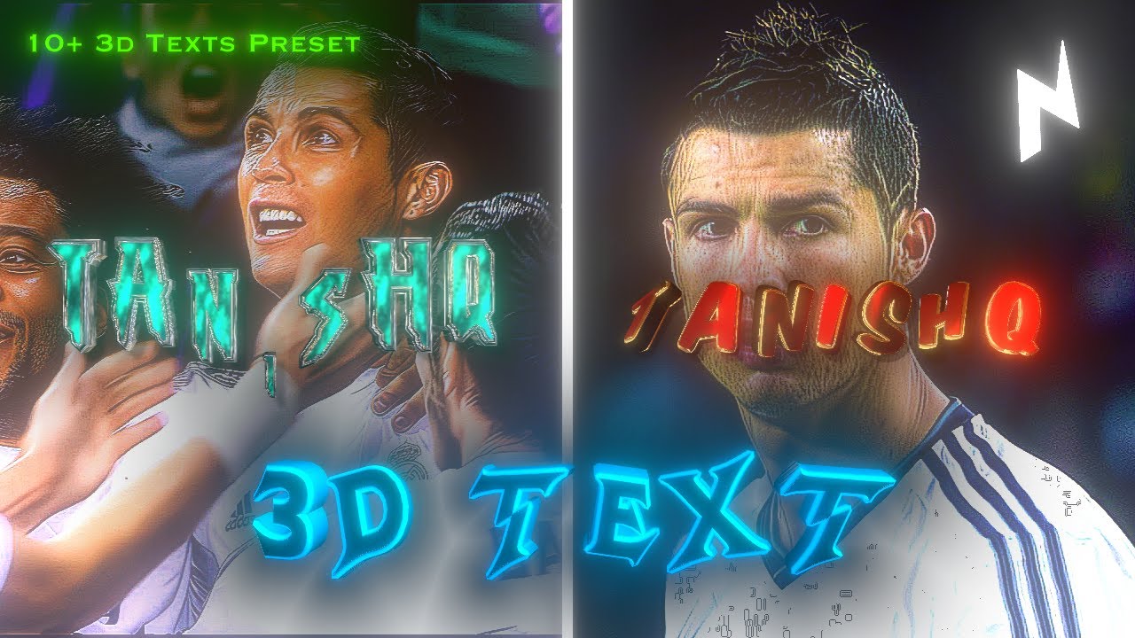 AE like 3D TEXTS PACK in NODE VIDEO🔥💀 (+preset)