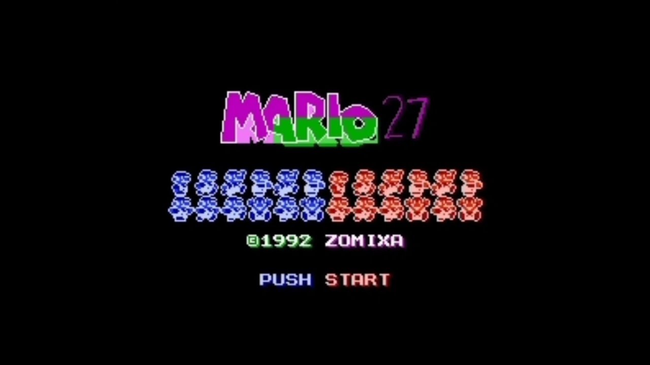 Mario 27 - NES demo gameplay