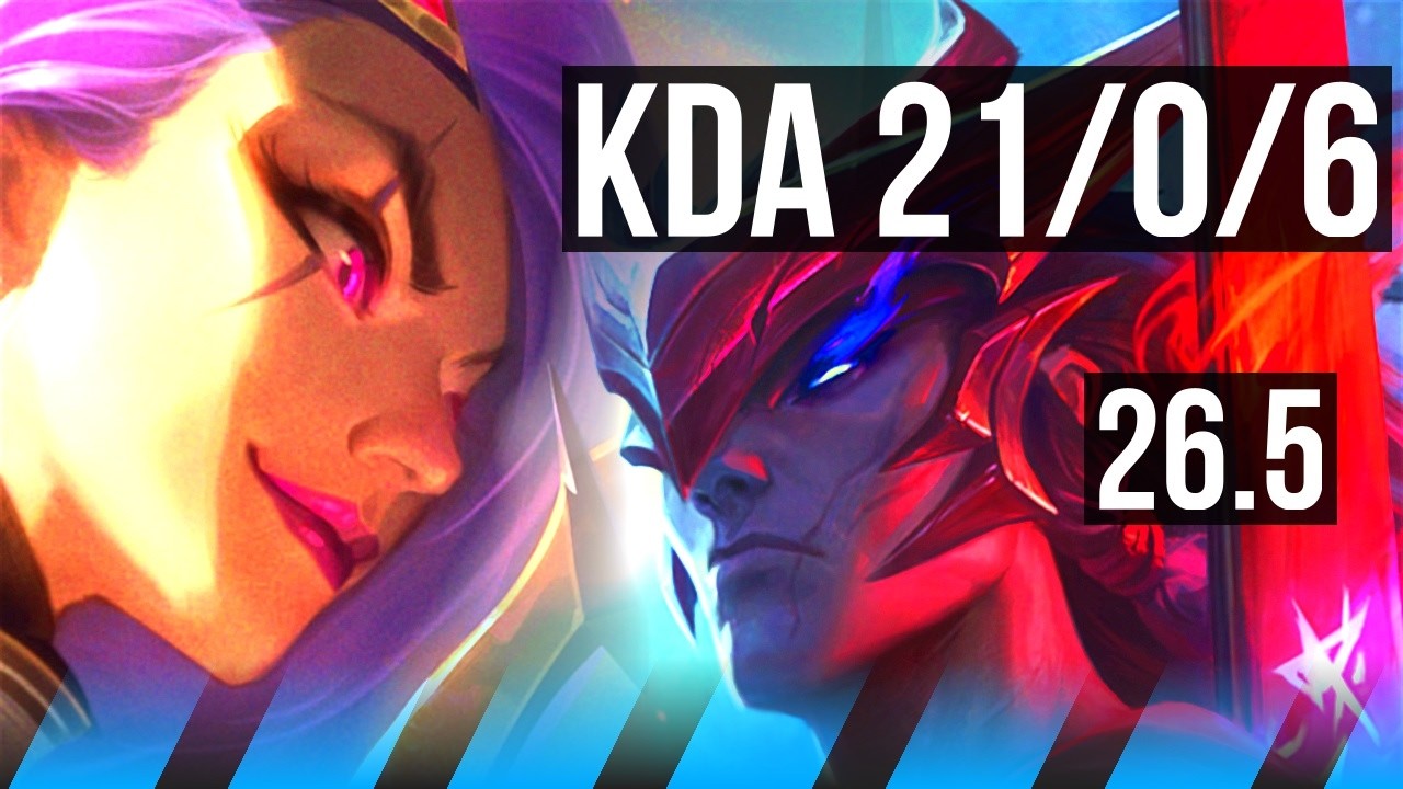 KATARINA vs YONE (MID) | Perfect KDA: 21/0/6 | KR Master | 26.5