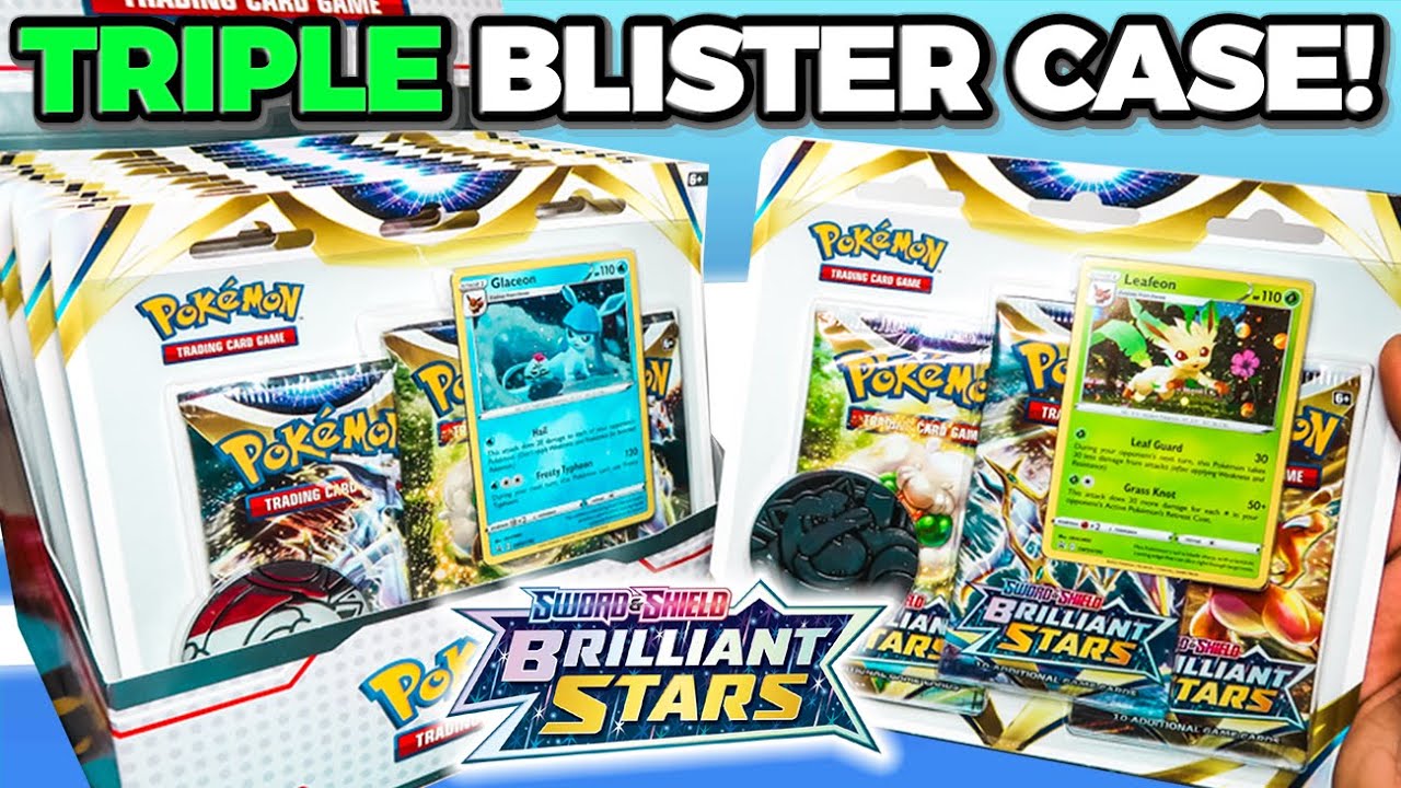 Pokemon Brilliant Stars Triple Blister Pack Case Opening! (36 Booster Packs)