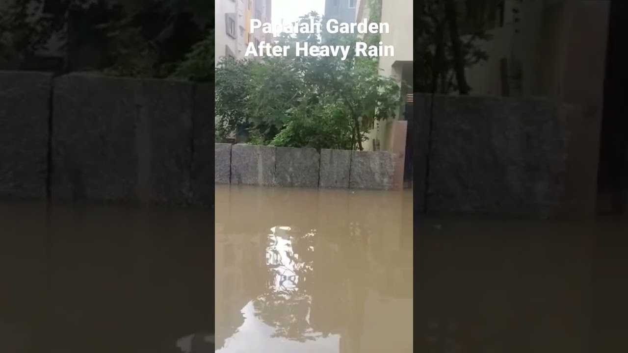 Papaiha Garden, Marathahalli, Bangalore after Heavy Rain 2022