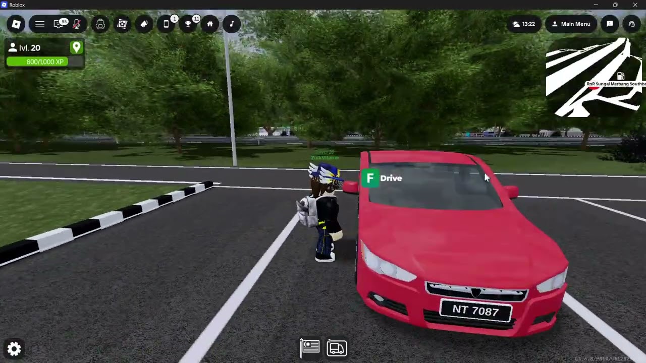Aku main game Lebuhraya roblox 🔥PART 1