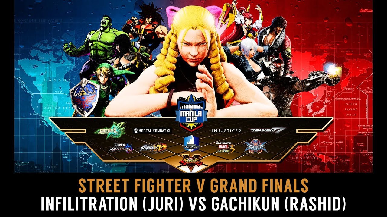 GRAND FINAL: Infiltration (Juri) vs Gachikun (Rashid) - Manila Cup 2017 - Street Fighter V