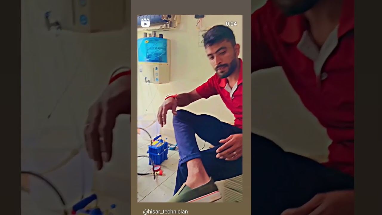 window AC gas charge/ split AC Gas charging / r22 gas charge 