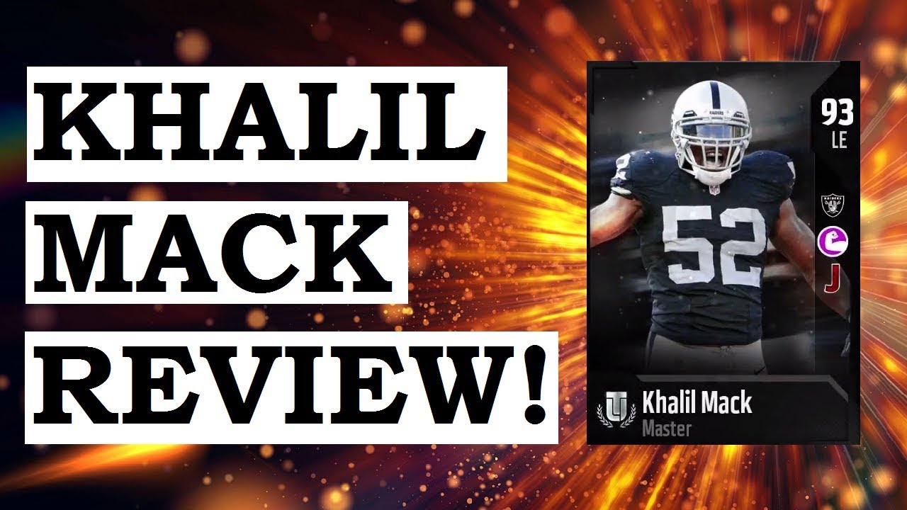 HOW GOOD IS 93 MASTER KHALIL MACK? MUT 18 CARD REVIEW