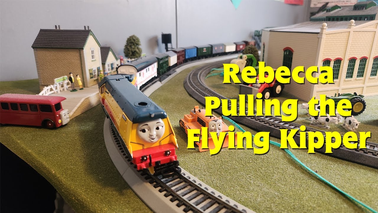Bachmann HO/OO Thomas & Friends - Rebecca Pulling the Flying Kipper