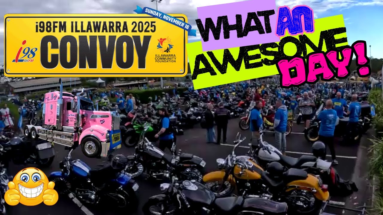 i98FM Illawarra Convoy 2025 ~ Грузовики и мотоциклы ~ Harley Davidson