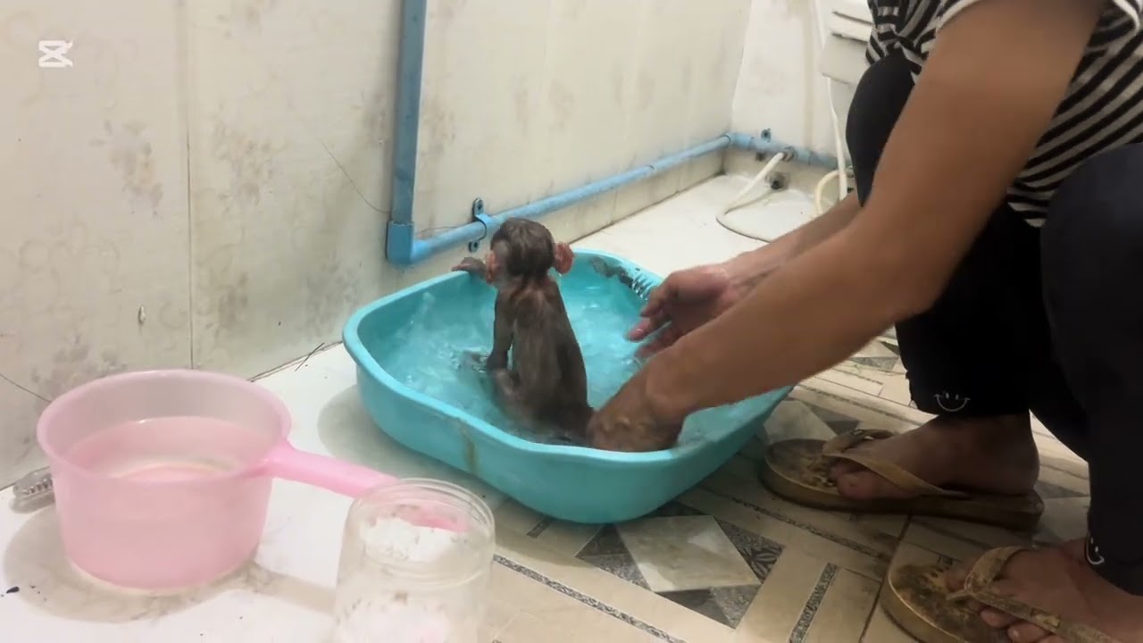Mary is taking a shower 