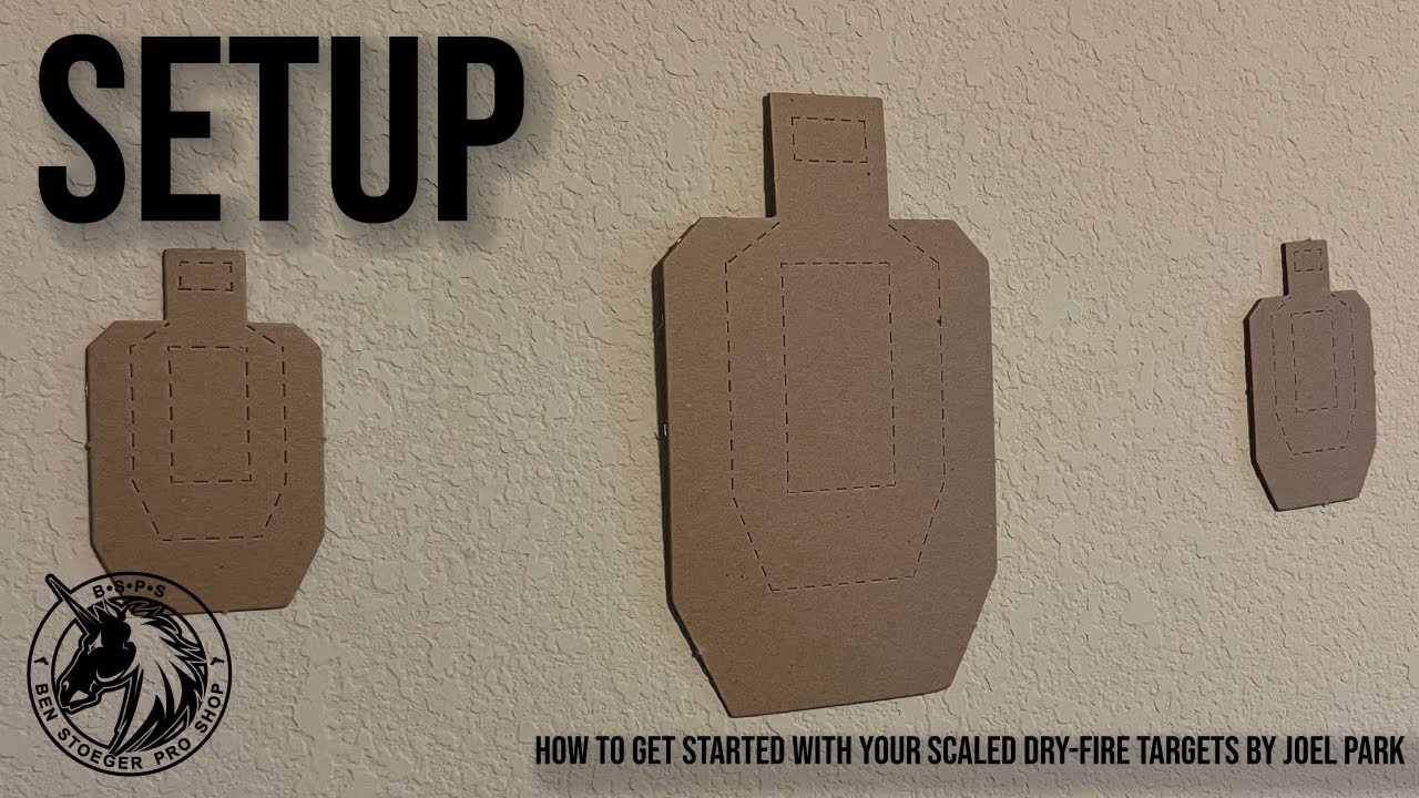 Setup - How to get started with your scaled dry-fire targets by Joel Park