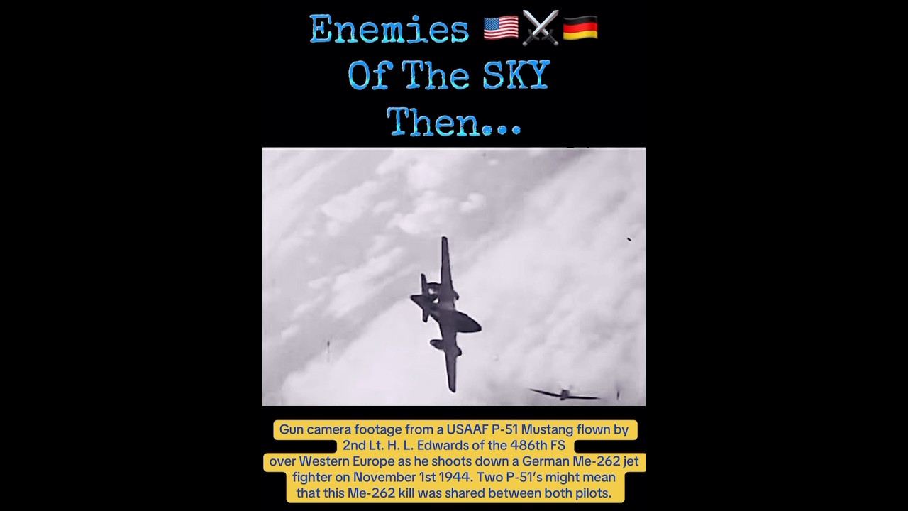 Enemies 🇺🇸⚔️🇩🇪 of the  Sky then&hellip;And now..🕊️