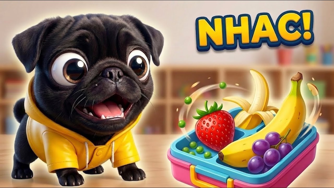 Hora de Lanchar (Lanchinho Bom) 🐶🍎 | Música Infantil Educativa para Crianças