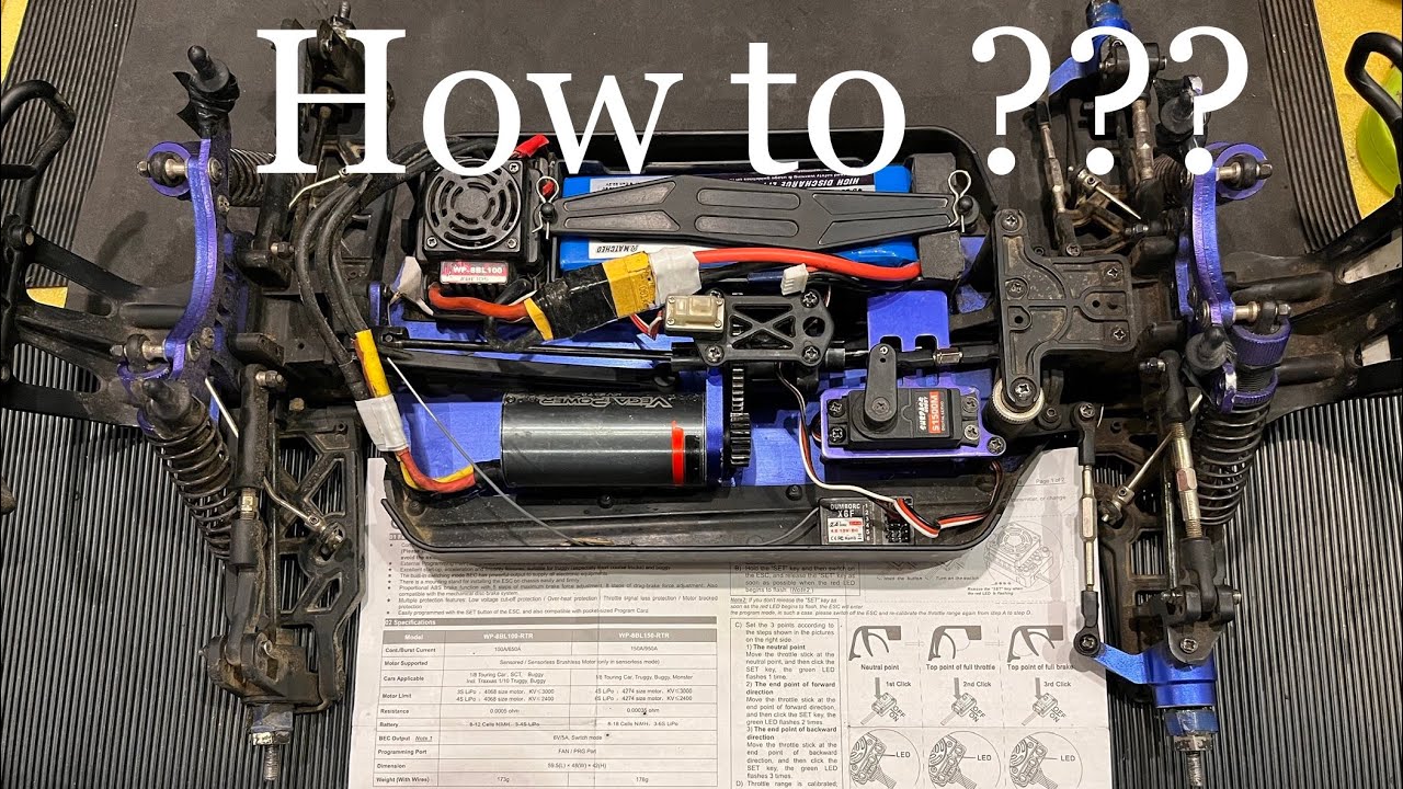 How to Program an ESC without Program card   #rc #hobbywingesc #hobbywing #rchobby #esc