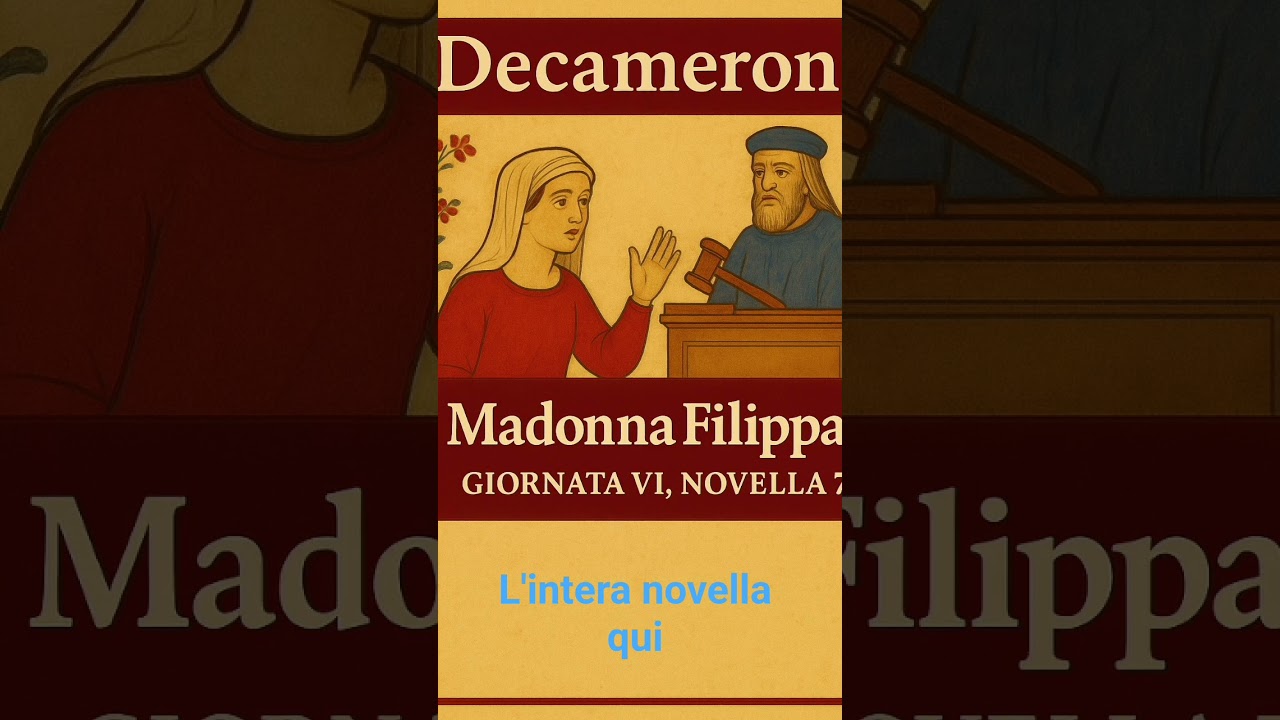 L'arguzia di Madonna Filippa, Decameron VI,7       