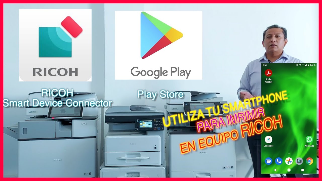 Como Imprimir desde el celular o smartphone  en  Ricoh 2021 ( Android ,iPhone, iPad )