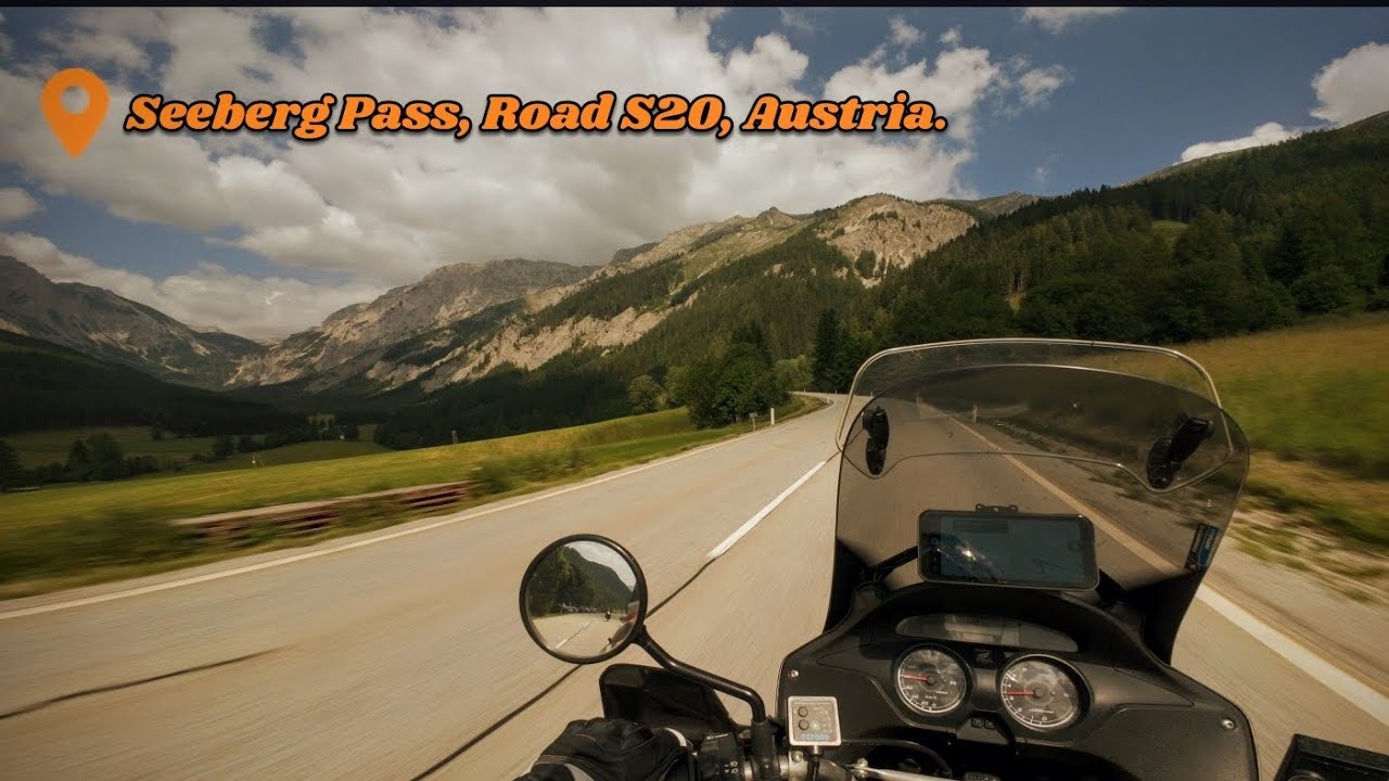 Seeberg Pass, Road S20, Austria. Honda Varadero 1000.