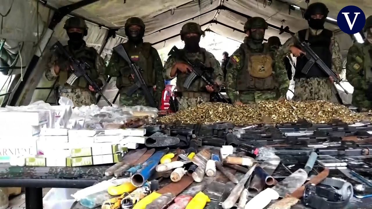 Armas, granadas y droga, los hallazgos de la operación militar en la mayor cárcel de Ecuador