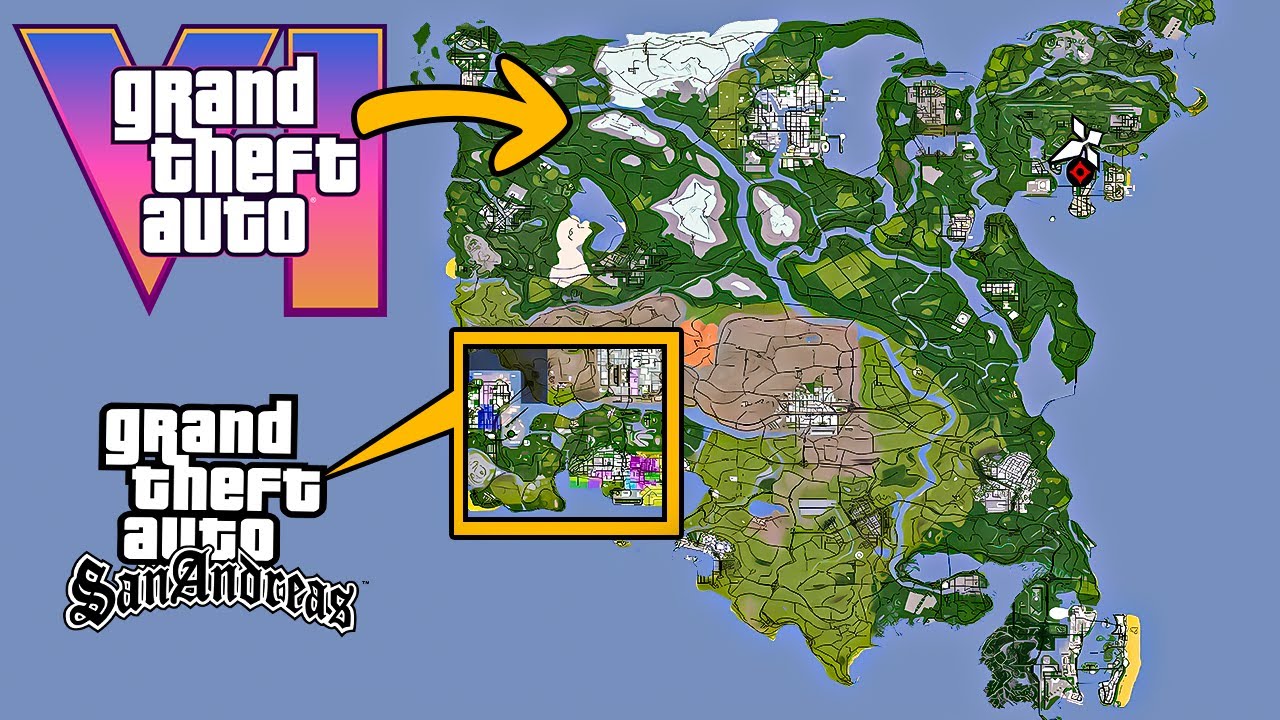 GTA SAN ANDREAS GTA 6 HARİTA MODU ! EN BÜYÜK GTA HARİTASI YENİ VERSİYON !