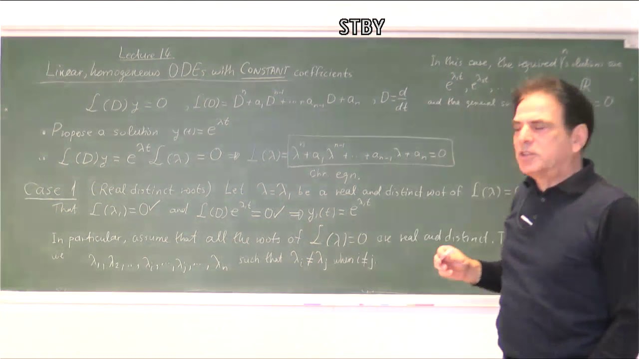 MATH 219 Video 22 Higher order linear homogeneous constant coefficient ODEs - II