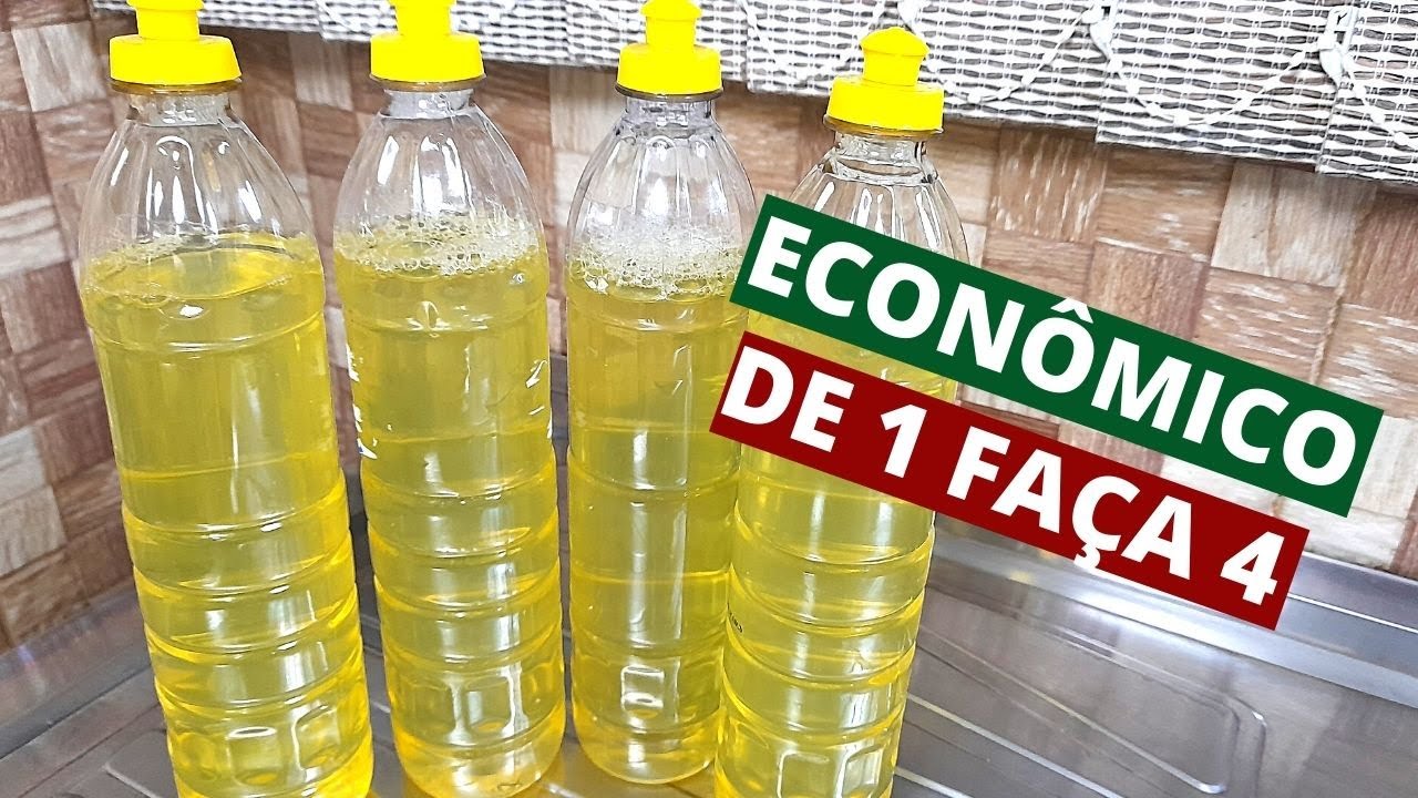 DETERGENTE NEUTRO MULTIPLICADO - RENDE MUITO - DE 1 FAÇA 4 UNIDADES - SUPER ECONÔMICO