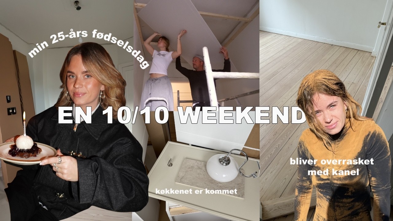 10/10 WEEKEND: min 25-års fødselsdag, får kanel, kæmpe lejligheds update
