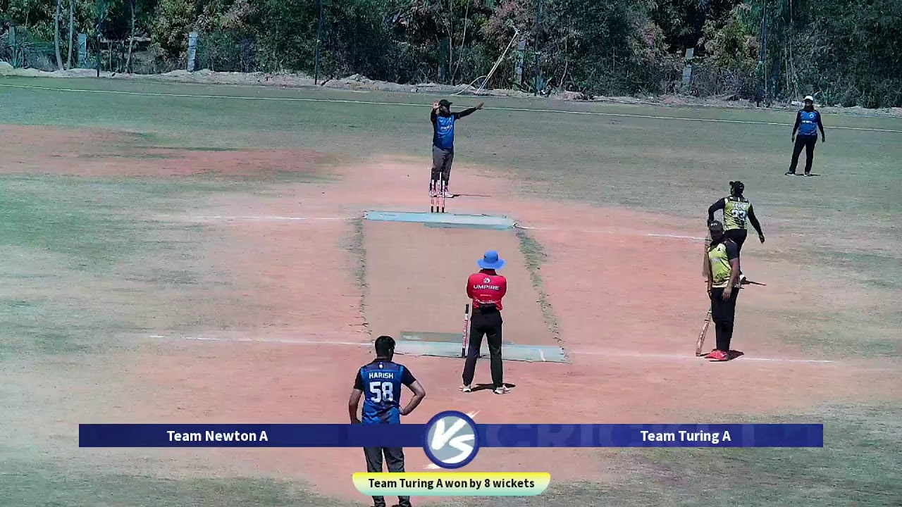 Team Newton A vs Team Turing A live cricket match | 14-Feb-26 11:21 AM 10 live - Zetwerk cricket lea