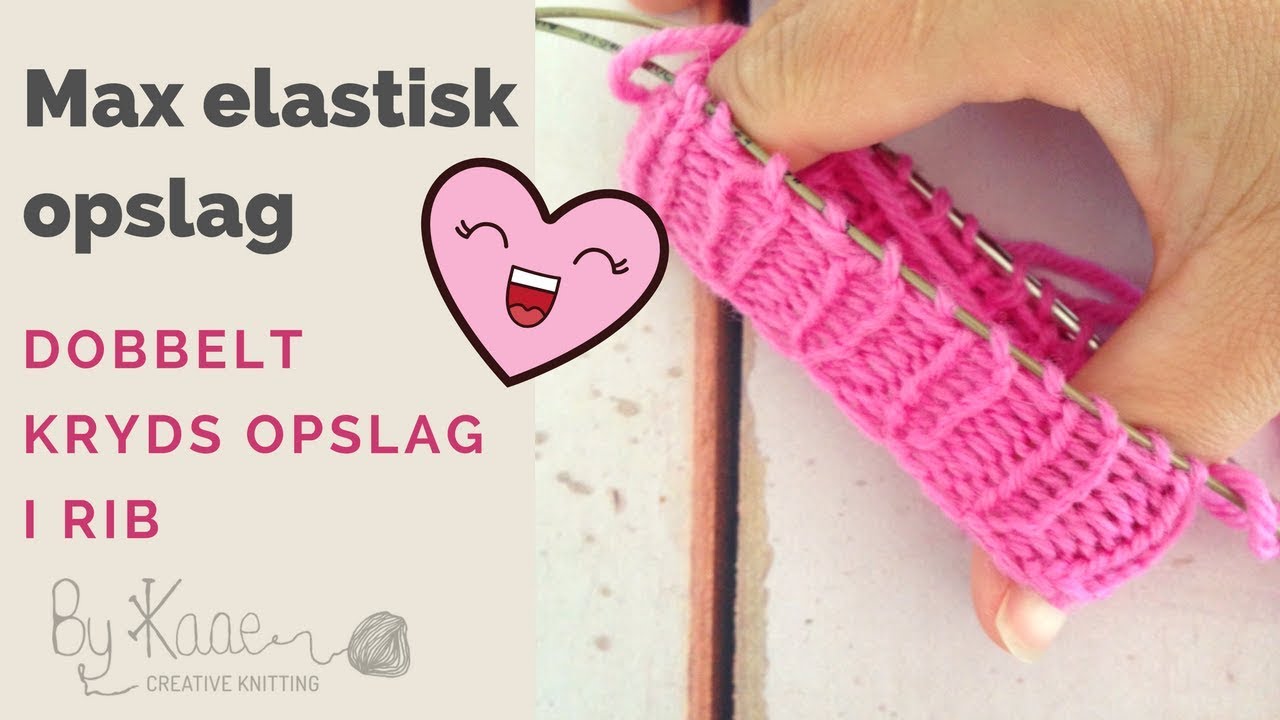 Max elastisk ribopslag til ribkanten gammelt norsk opslag  🤗 (Dobbelt krydsopslag)