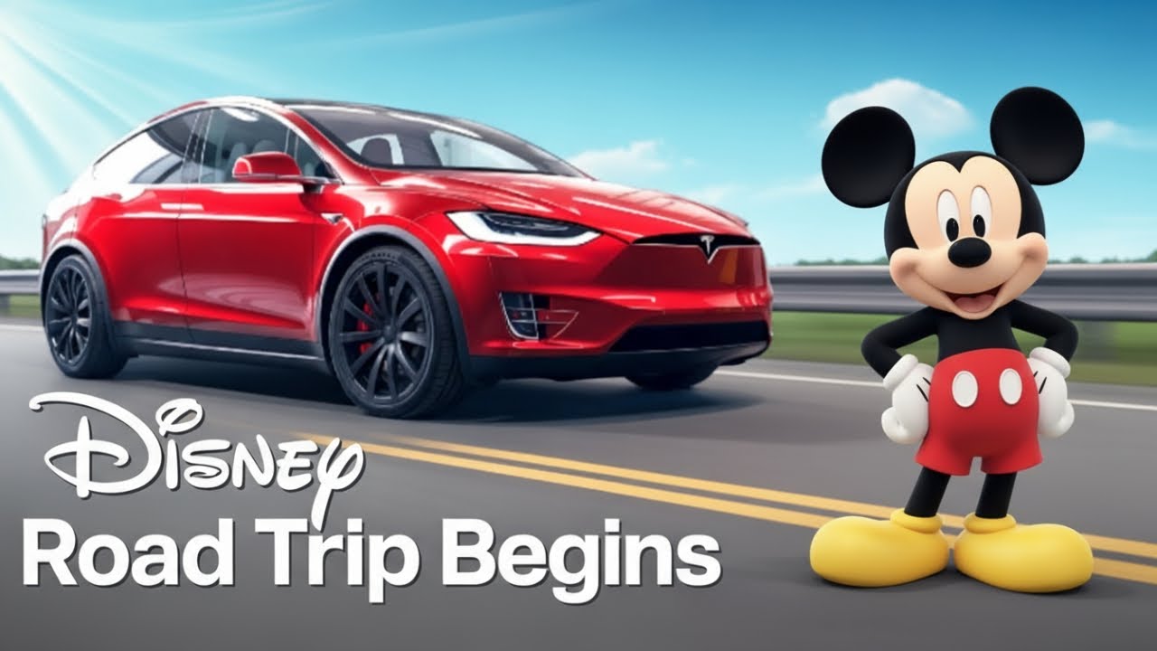 Поездка в Парижский Диснейленд на Tesla Model X — день 1