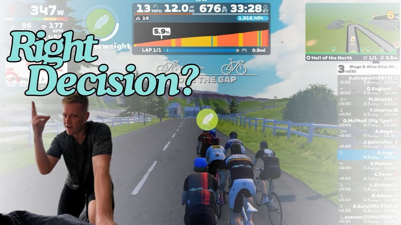 Zwift Racing on Tired Legs | R.G.V and Hell of the North