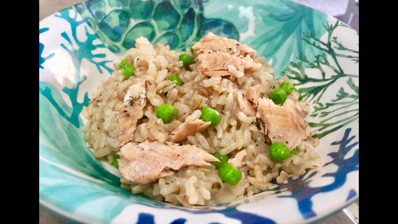 Instant Pot Salmon and Brown Rice