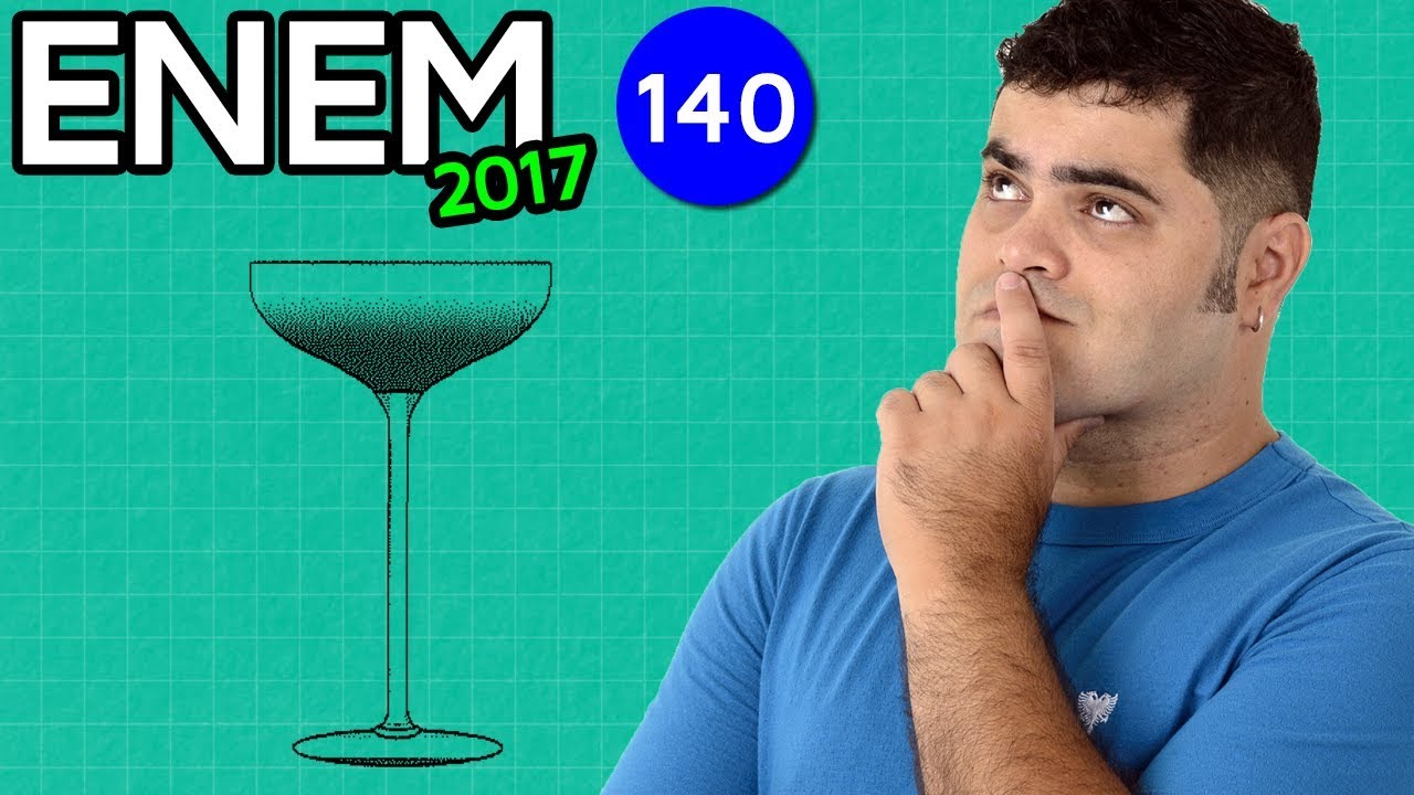 🔥 ENEM 2017 Matemática #05 👉 Área da Bandeja com as Taças (questão bugante)