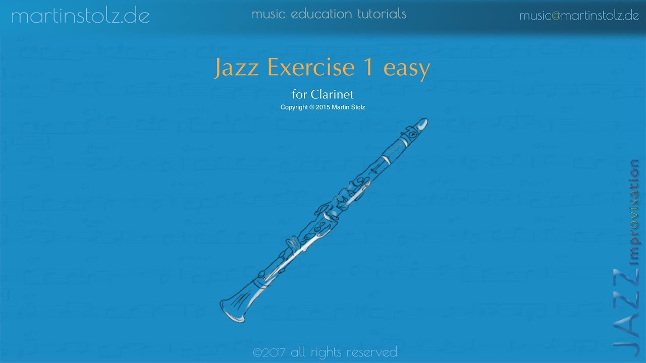 Jazz Exercise 1 easy for Clarinet
