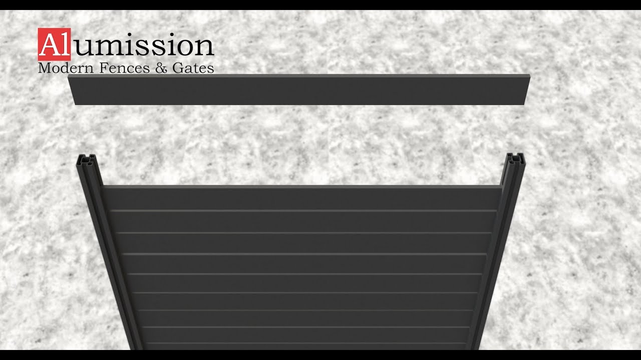 Aluminum Fence Installation Instruction 3D