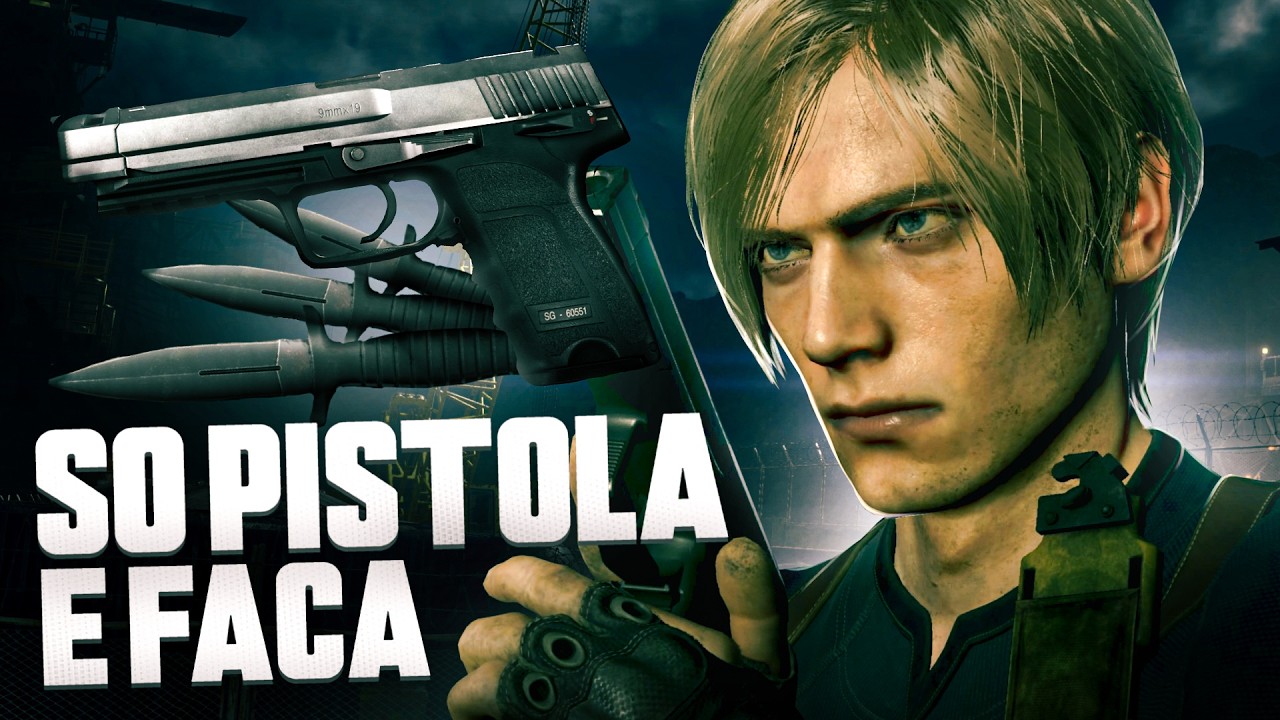 RESIDENT EVIL 4 REMAKE - SÓ PISTOLA E FACA NO PROFISSIONAL - PATROCINADO