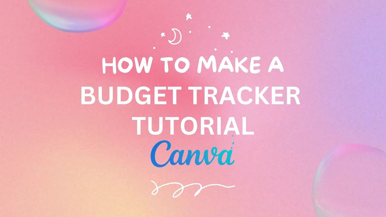 How To Create a BudgetTracker Template in Canva Tutorial