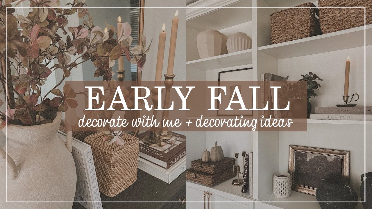 Early Fall Decorate With Me 2025 | Fall Decorating Ideas | Neutral Fall Decor | Vintage Inspired