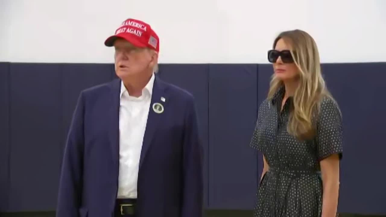 Former President Donald Trump votes on Palm Beach on Election Day
