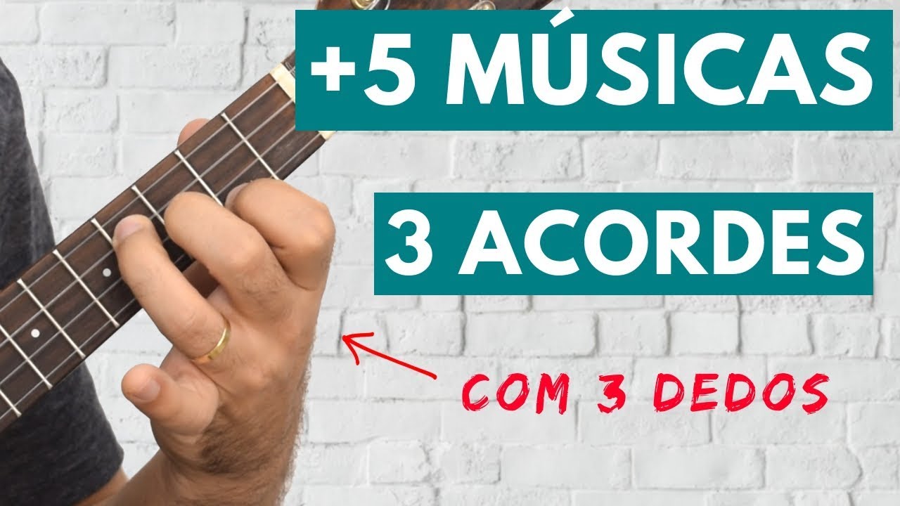Outras 5 músicas com 3 acordes no Ukulele (usando 3 dedos) - Cifras na descrição