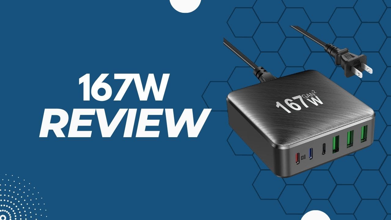 Review: USB C Charger,167W Type C Charger Fast Charging Station,6-Port GaN USB C Wall Charger Block