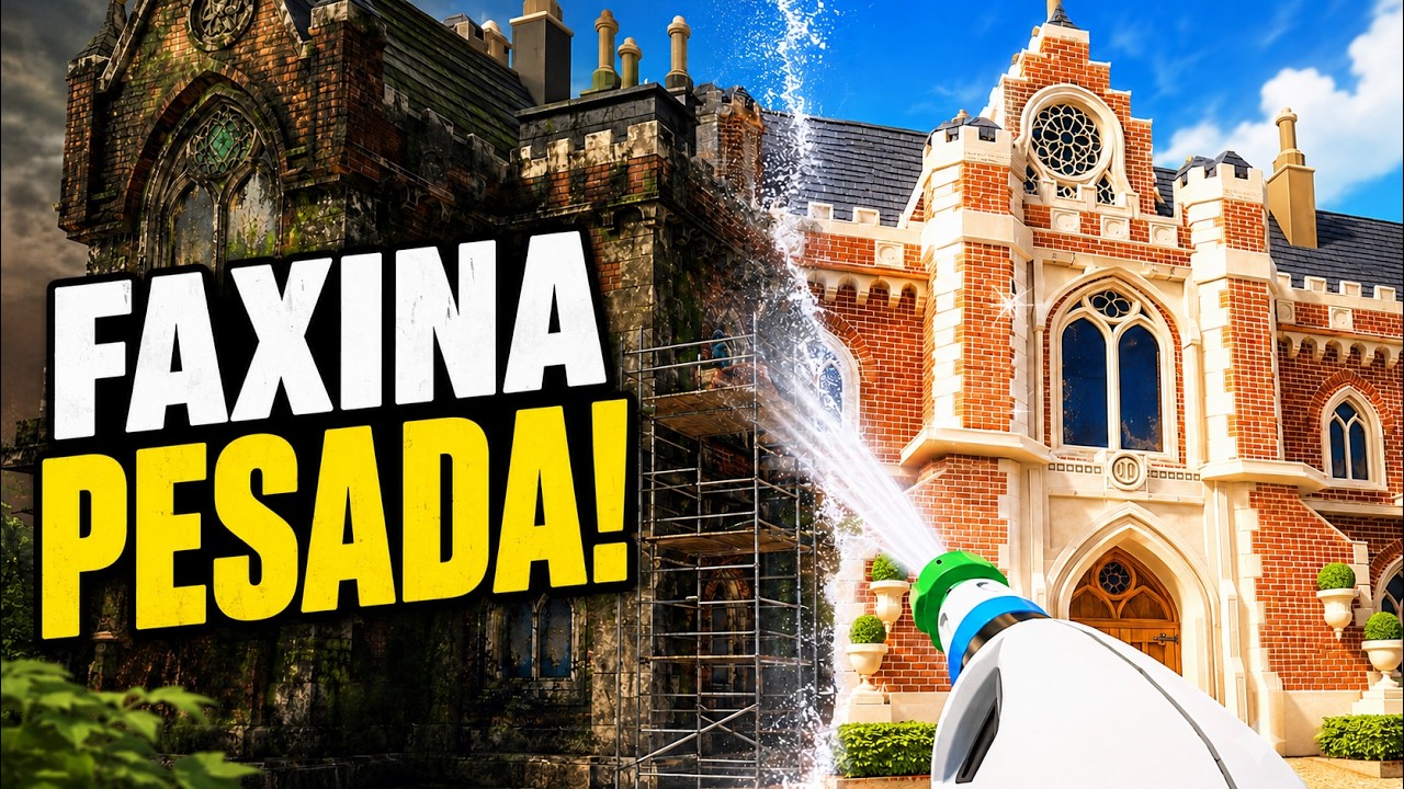 Limpando a Mansão Croft 🧽🏰 | PowerWash Tomb Raider Parte 2