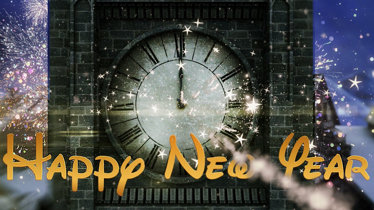 Happy New Year Clock 2018 ( v 497 ) Countdown Timer with Sound Effects  4k