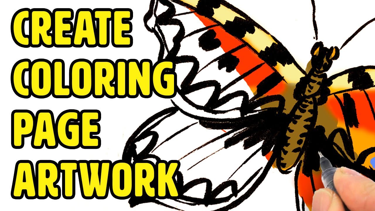 How to create drawings for colouring books