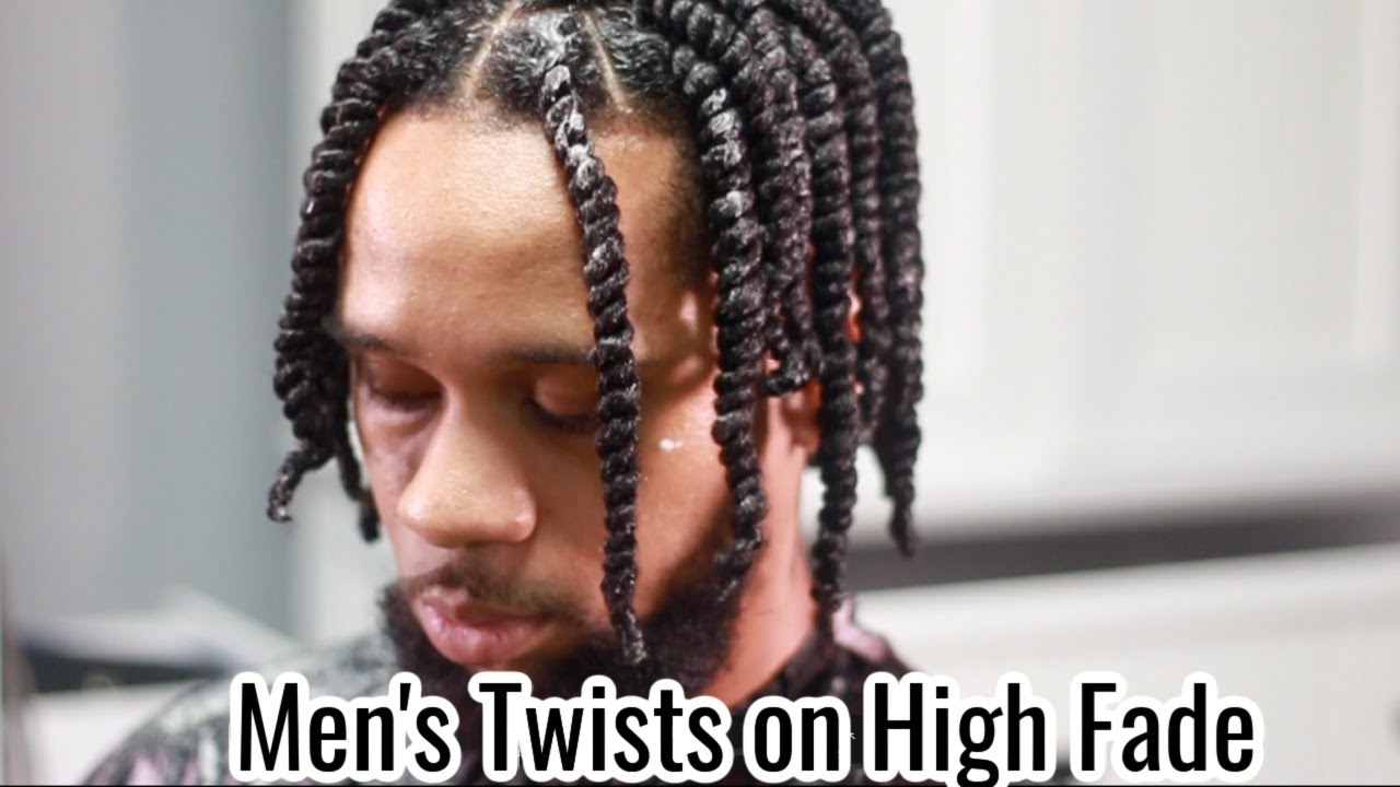 Men's Two Strand Twist on High Top Fade (Salon Series)