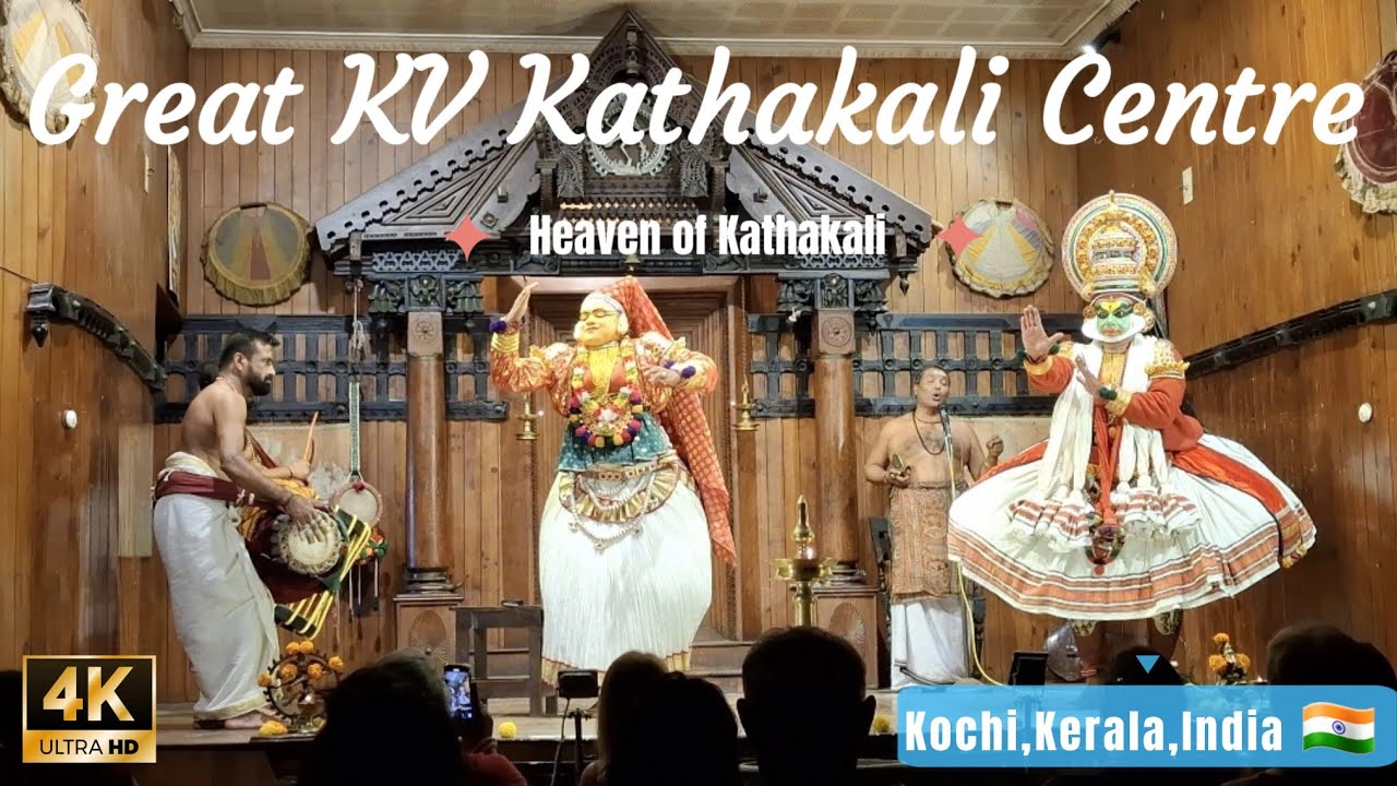 Great KV Kathakali Centre, Kochi, Kerala, India 🇮🇳 | Heaven of Kathakali | 4K Ultra HD |