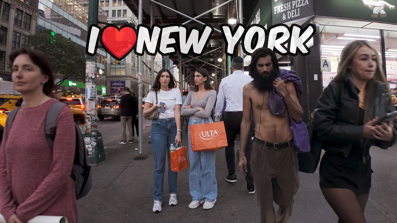 Walking from 14 St Union Square to 34 St Penn Station | NYC Walking Show in 4K